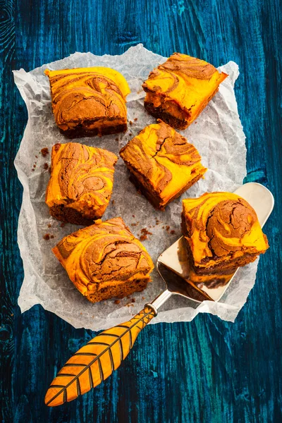 Brownie alla zucca — Foto Stock