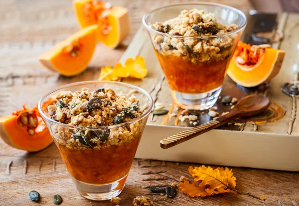 Pumpkin crumble — Stock Photo, Image