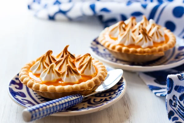 Tartlets mini pomarańczowy twaróg — Zdjęcie stockowe