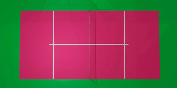 Padel Court Rendering Campo Paddle — Foto Stock