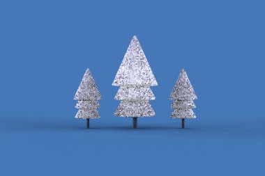 Collection of Christmas decoration . Trees.