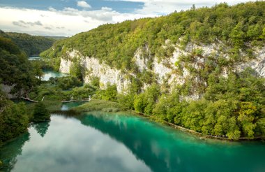 plitvice Milli Parkı Kanyon üç büyük göller