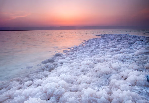 Pôr do sol no Mar Morto, Jordânia Fotos De Bancos De Imagens