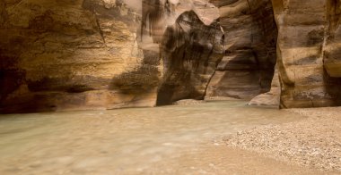 Horizontal picture of Wadi Mujib Canyon, Jordan clipart