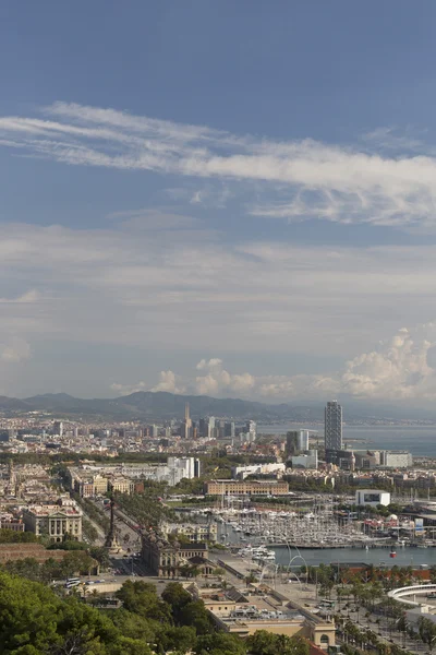 Bild der Stadt Barcelona in vertikaler Position — Stockfoto