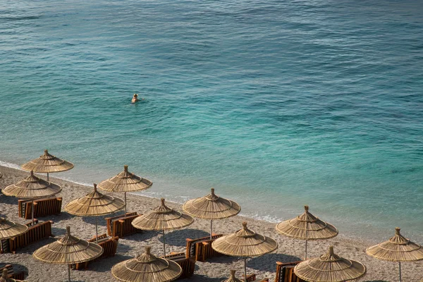 Havet i Albanien Stockbild