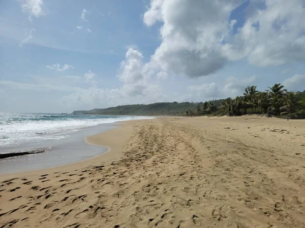 Water Golven Zand Het Strand Aguadilla Puerto Rico — Stockfoto