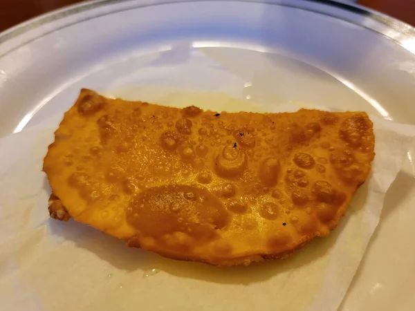Τηγανητό Σνακ Τυρί Και Ζύμη Εναλλαγή Pastelillo Στο Πουέρτο Ρίκο — Φωτογραφία Αρχείου