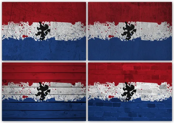 Collage bandera holandesa — Foto de Stock