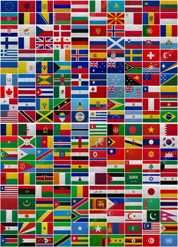 flags of the world background