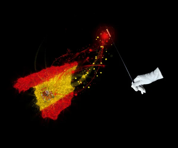 Bandeira mágica de Espanha — Fotografia de Stock