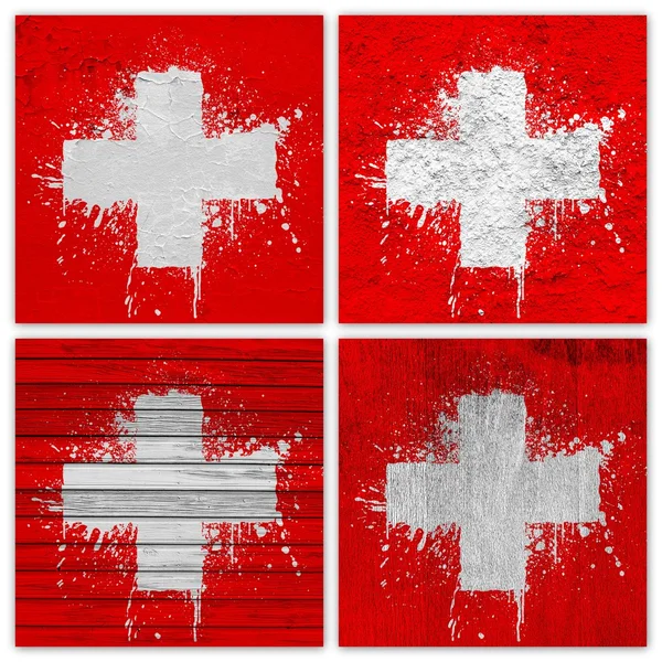 Switzerland flag collage