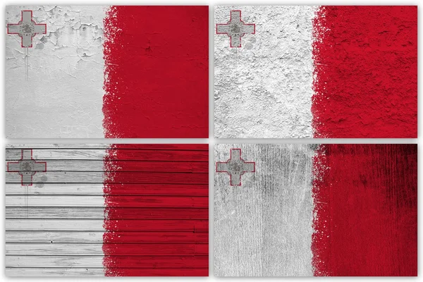 Malta Flagge Collage — Stockfoto