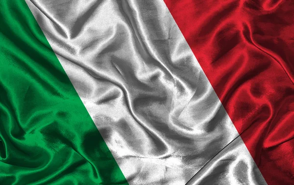 Drapeau de Soie d'Italie — Photo