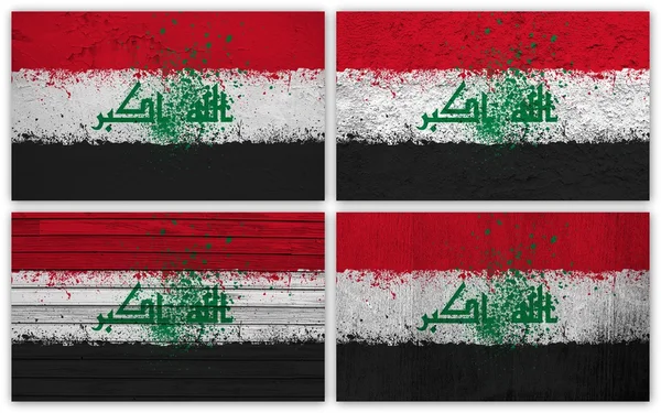 Iraq flag collage — Stock Photo, Image