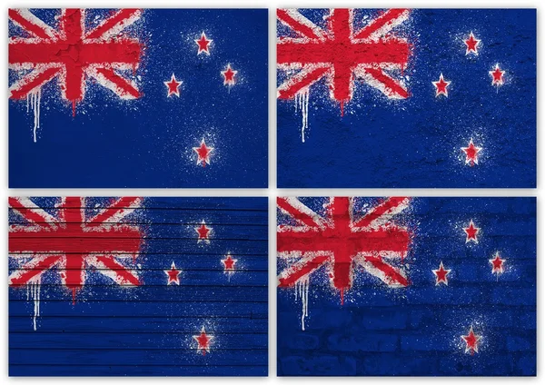 New Zealand flag collage — Stock Photo, Image