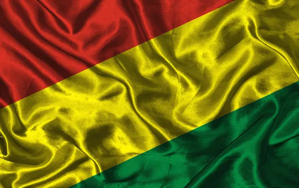 Шелковый флаг Боливии — стоковое фото