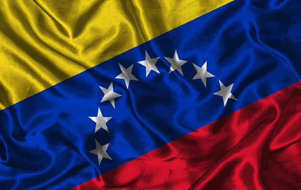 委内瑞拉的丝绸旗帜 — 图库照片