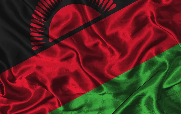 Bandera de seda de Malawi — Foto de Stock