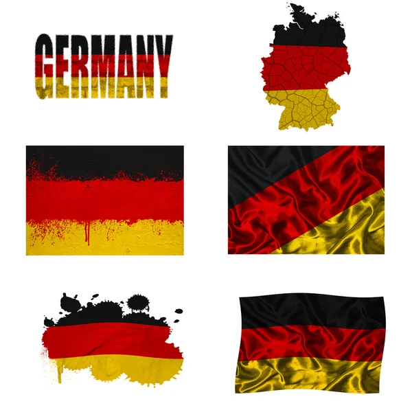 German flag collage — Stock Photo, Image