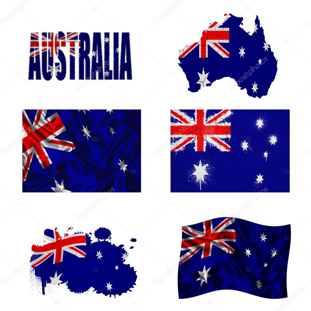Australian flag collage