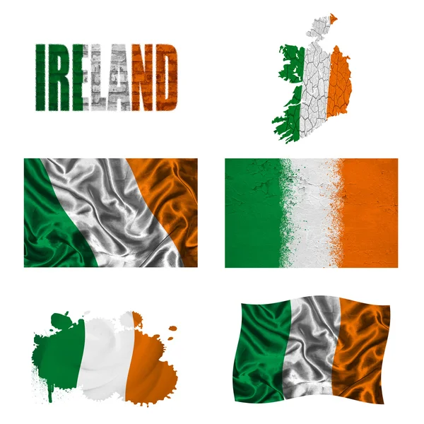 Collage drapeau irlandais — Photo