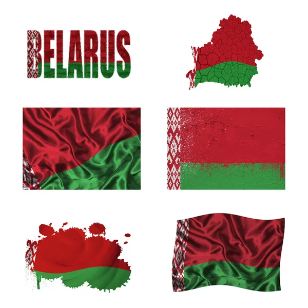 Bielorrusia bandera collage — Foto de Stock