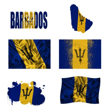 Barbados bayrağı kolaj
