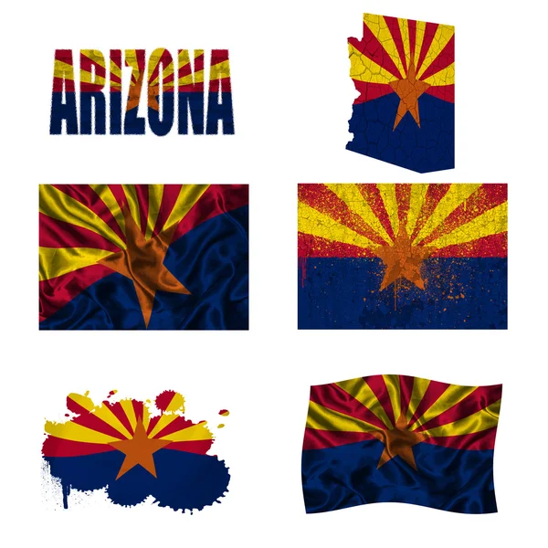 Arizona vlag collage — Stockfoto