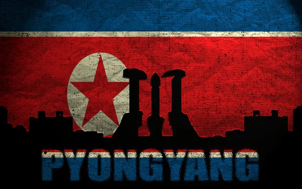 Weergave van pyongyang — Stockfoto