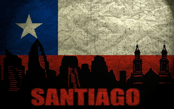 Widok z santiago — Zdjęcie stockowe
