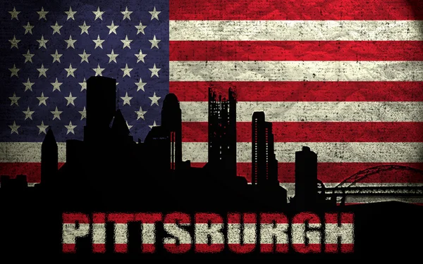 Vista della città di Pittsburgh — Foto Stock