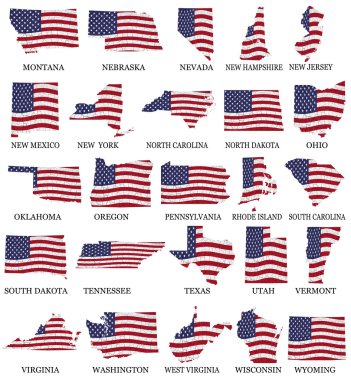 American States From M to W clipart