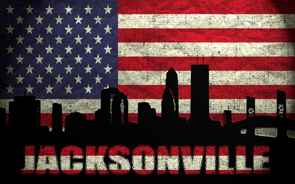Vista de Jacksonville City — Fotografia de Stock