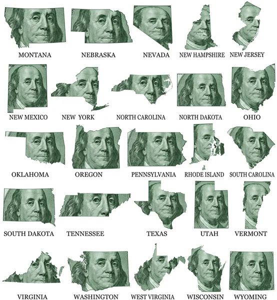 Estados Americanos De M a W — Fotografia de Stock