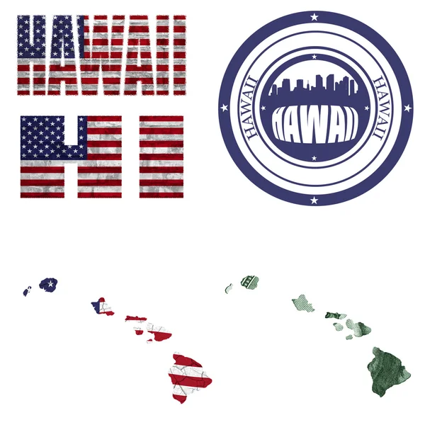 Collage del estado de Hawaii —  Fotos de Stock