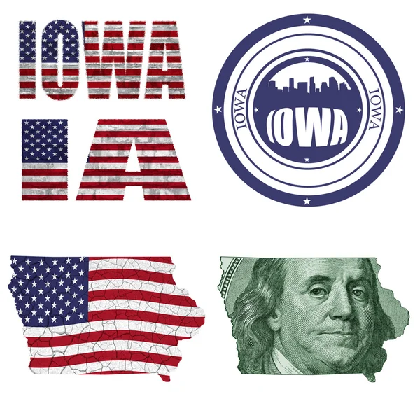 Collage del estado de Iowa —  Fotos de Stock