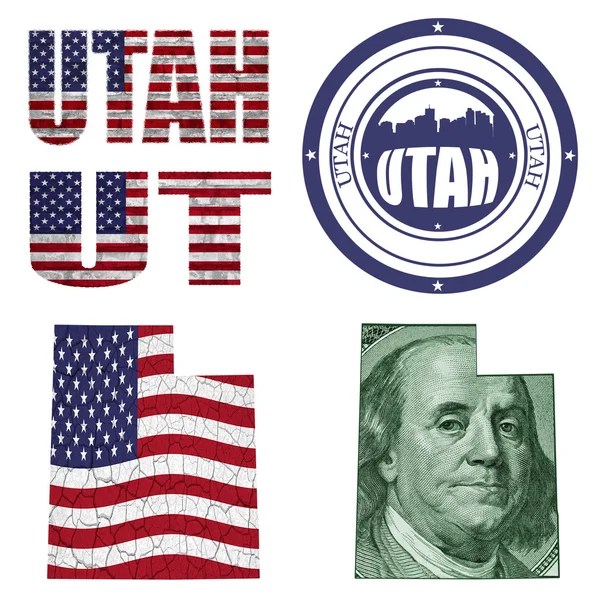 Collage del estado de Utah —  Fotos de Stock