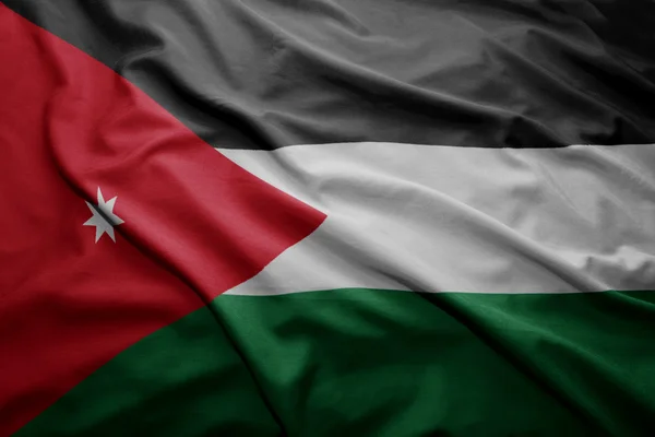 Bandeira da Jordânia — Fotografia de Stock