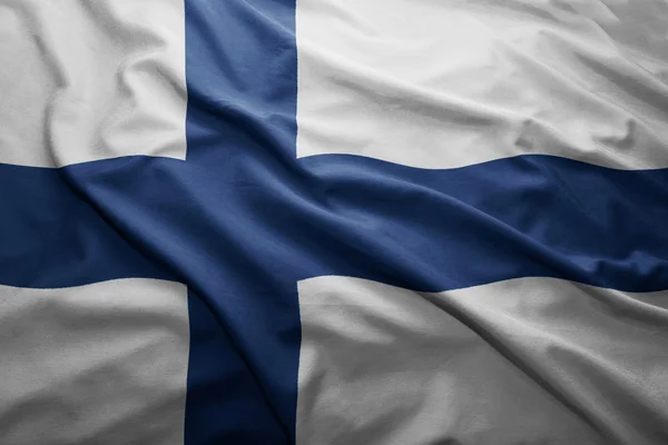 Vlag van finland — Stockfoto