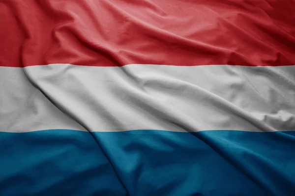 Прапор Люксембургу — стокове фото