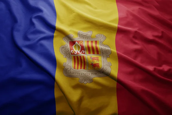 Flaga Andory — Zdjęcie stockowe