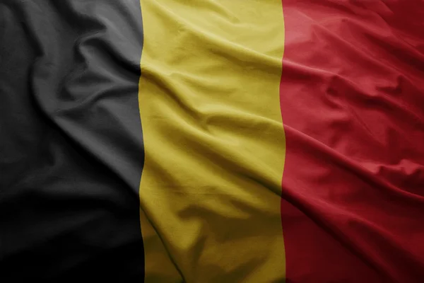 Under belgisk flagg — Stockfoto