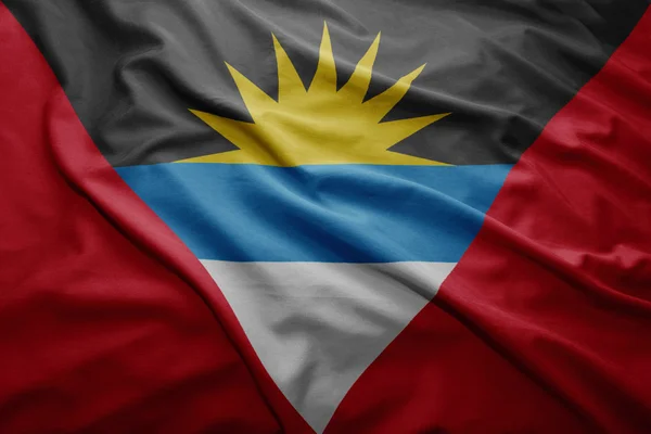 Flaga Antigui i Barbudy — Zdjęcie stockowe