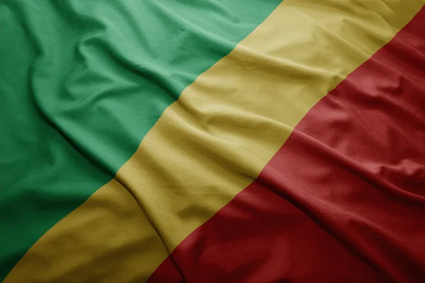 Flag of Republic of Congo — Stock Photo, Image