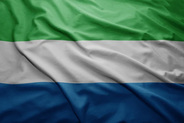 Флаг Сьерра-Леоне — стоковое фото