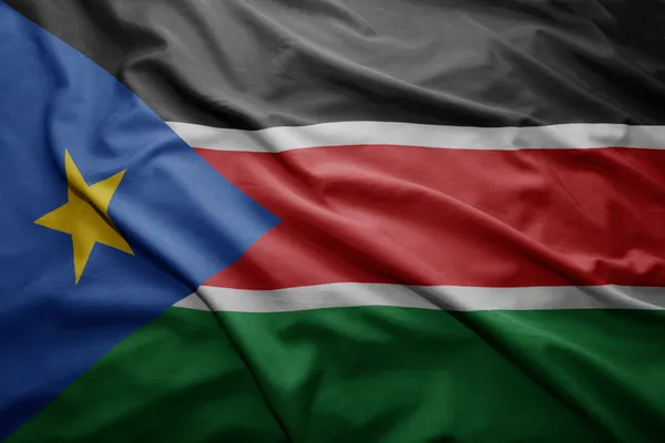 Флаг Южного Судана — стоковое фото