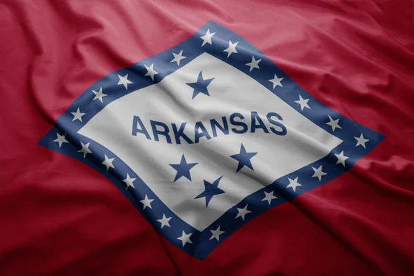 Állam Arkansas zászlaja — Stock Fotó