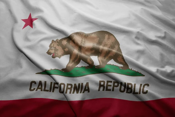 Прапор штату Каліфорнія — стокове фото