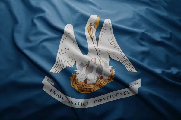 Flaga stanu Luizjana — Zdjęcie stockowe